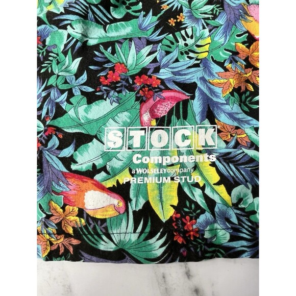 Vtg Toucan Dance by Fast Lane Shorts Hawaiian Pull On Mens 2XL Novelty Coastal - Picture 3 of 10